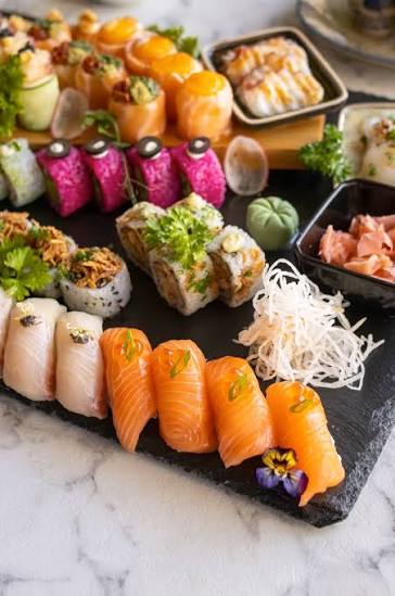 Fresh sushi platter
